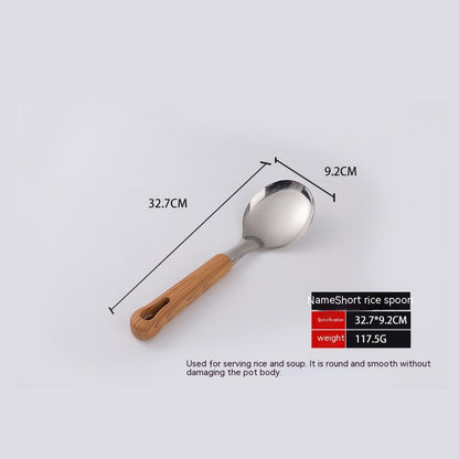 Stainless Steel Spatula And Soup Spoon
